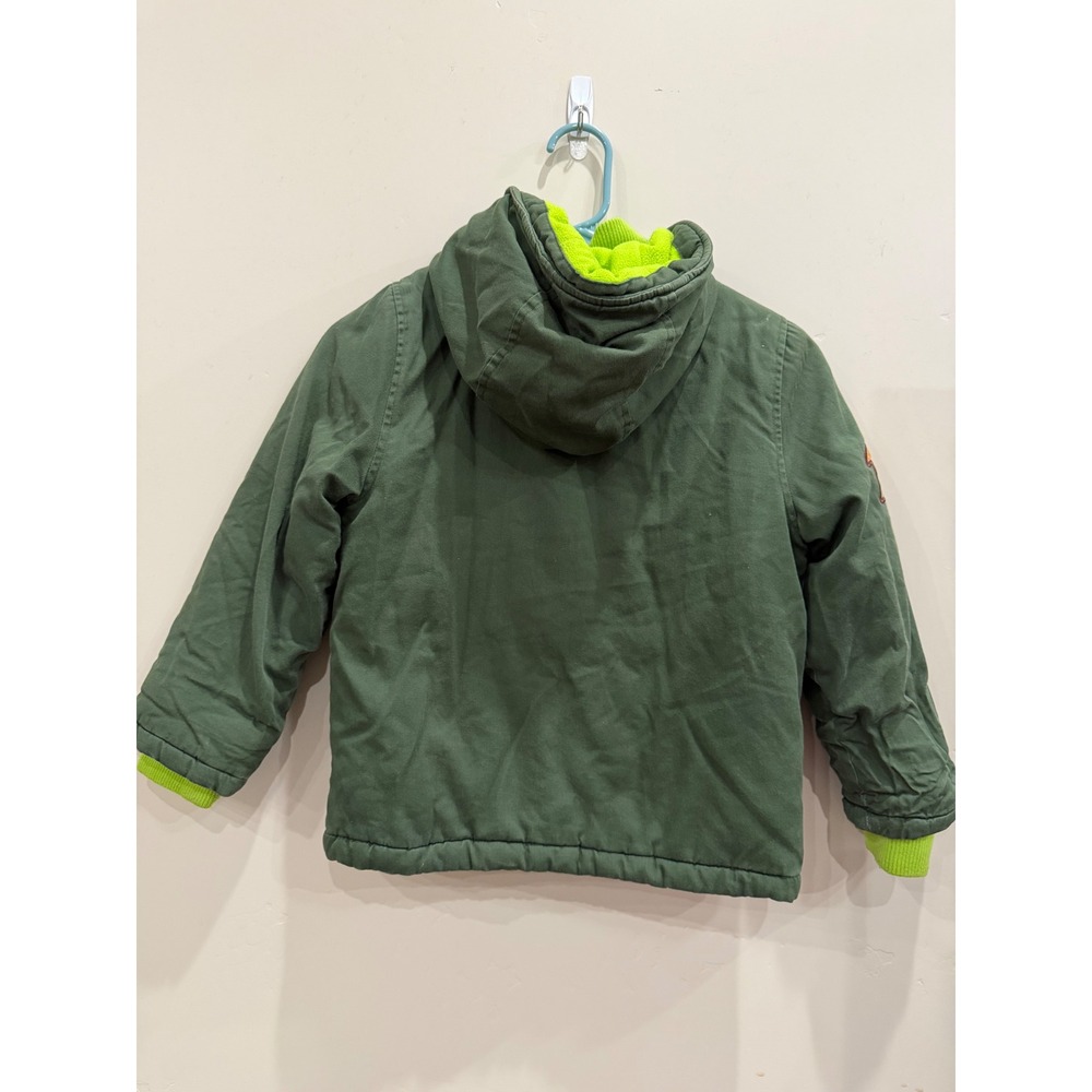 Disney Store The Good Dinosaur Arlo Green Hooded Field Jacket Kids Size 5/6 - Picture 4 of 7